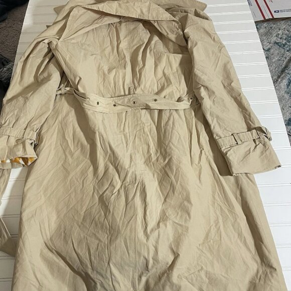 Isaac Mizrahi Women’s Khaki Tan Double Breasted Jacket Coat Sz M - Picture 12 of 12